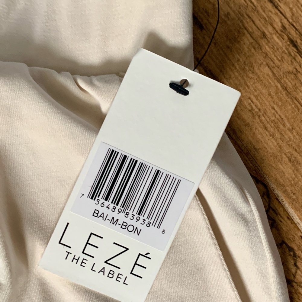 Leze The Label Cream Wide Leg Pants - Picture 2 of 2
